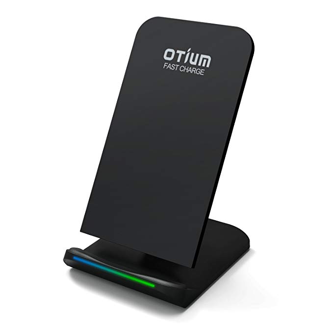 iPhone X Wireless Charger, Otium Fast Wireless Charging Stand Dock has 2 Coils Cell QI Wireless Charger Pad for iPhone 8 Samsung Galaxy S8 Plus S8+ S8 S7 S7 Edge S6 Note 8/5 etc.- No AC Adapter