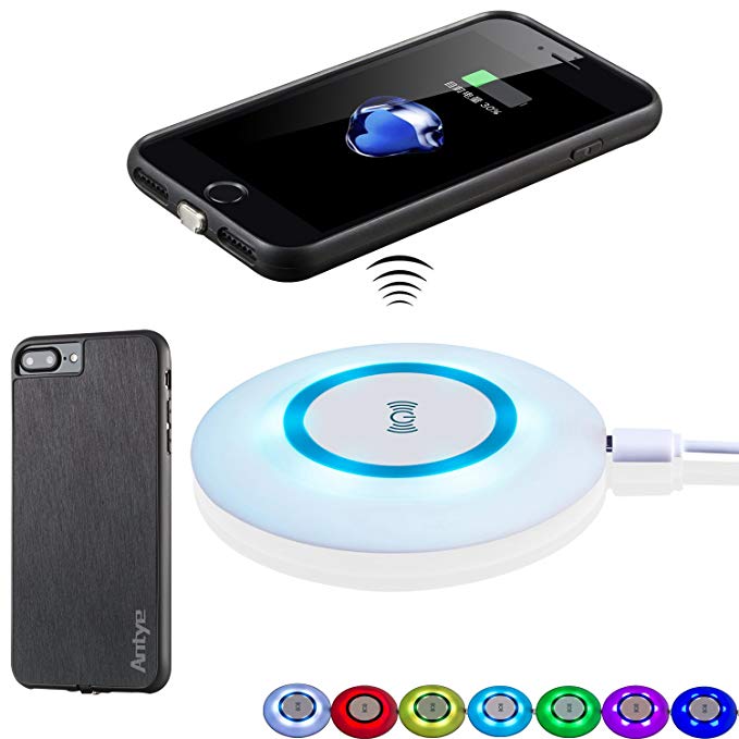 Antye Qi Wireless Charger Kit for iPhone 7 Plus (5.5
