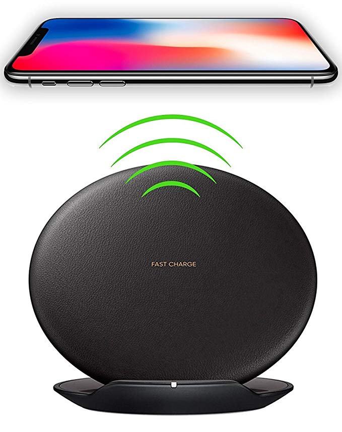 Qi Charging Pad for Huawei Mate 10 Wireless Quick Charger Fast Charge 10W for iPhone X, iPhone 8, iPhone 8 Plus,Samsung Note 8, S6 Edge +, S7, S7 Edge, S8 and S8 Plus, etc. by Ixir