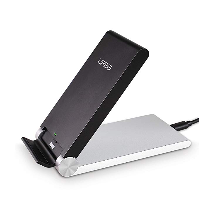 Urbo Wireless Charging Adjustable Stand, for Qi-Enabled Smartphones by Samsung Galaxy (S6 Upwards), Google Nexus, Motorola Droid, Nokia, LG, HTC, Sony, BlackBerry and Others